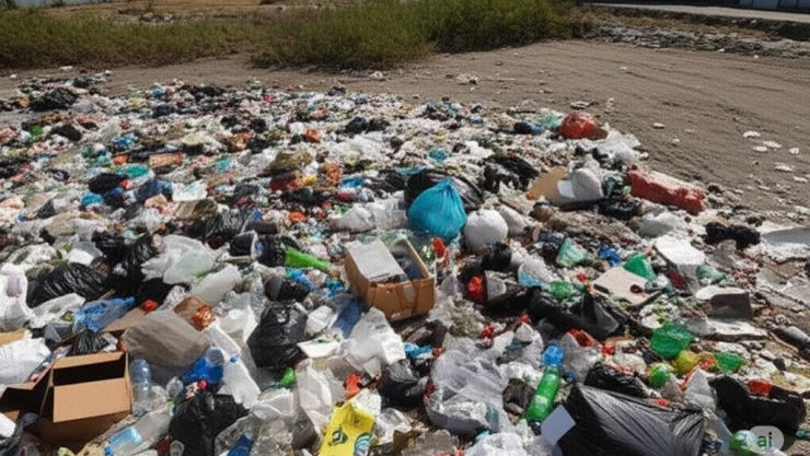Basurero clandestino en Baja California