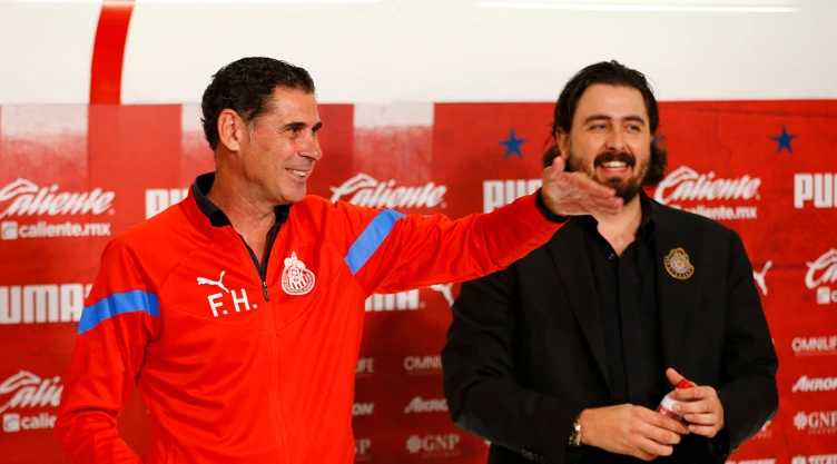 Fernando Hierro y Amaury Vergara