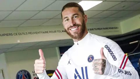 Sergio Ramos con el PSG