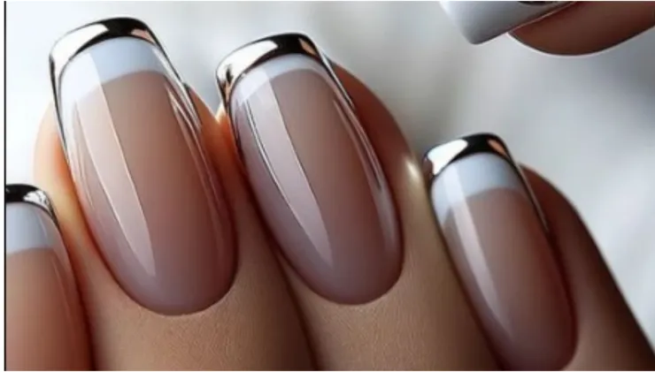 uñas elegantes sencillas francesas
