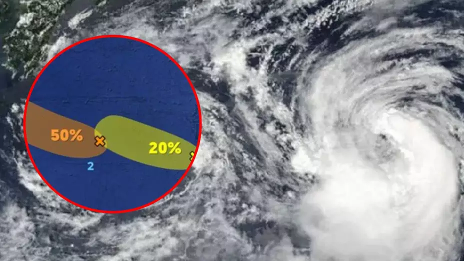 Estas serían las trayectorias de los ciclones Lane y Miriam en costas de México.jpg