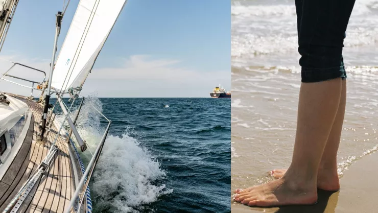 Barco le corta los pies a mujer en Michigan