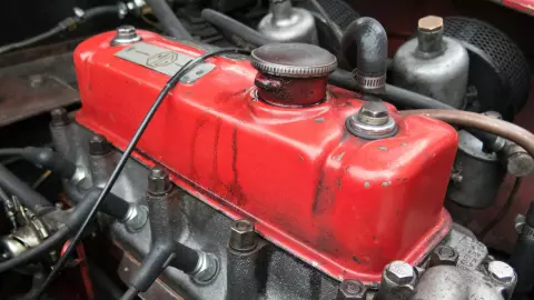 Motor de un automóvil