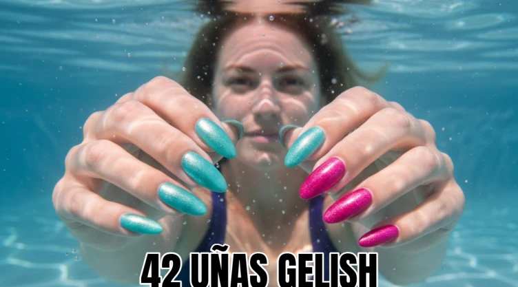 42 diseños de uñas de gelish bonitas y sencillas para ir a natación: te durarán mucho en la alberca