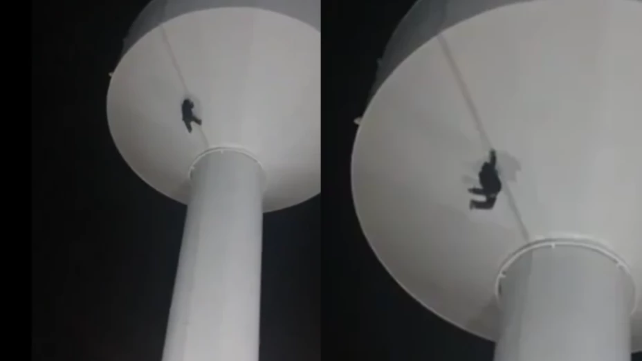 VIDEO | Joven muere tras caer de un tanque de agua en Ojinaga, Chihuahua