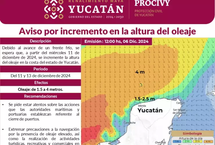 Frente frío en Yucatán: Fecha exacta del impacto de este fenómeno invernal