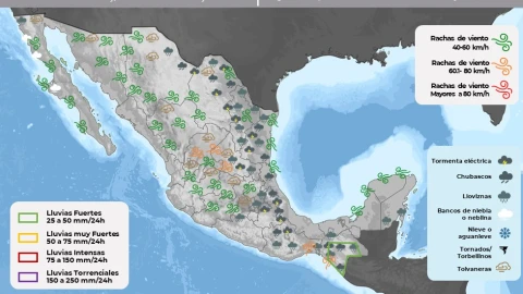 Clima en México 3 de mayo