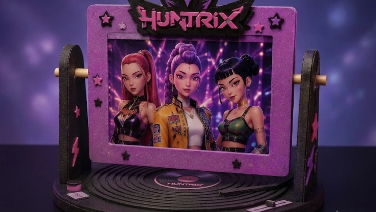 4 ideas para hacer un portarretratos giratorio inspirado en Huntrix