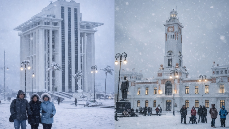 Veracruz bajo nieve