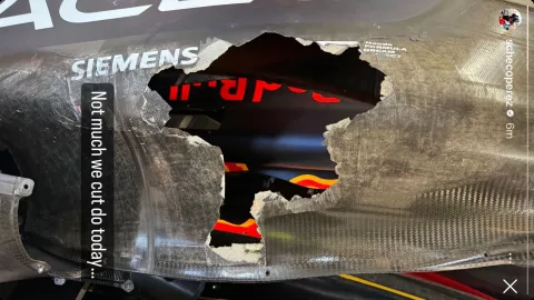 Pontón de Checo Pérez tras el GP de Austria.jpg