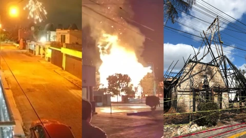 Filtran VIDEO de como inició el VORAZ INCENDIO que acabó con restaurante al poniente de Mérida