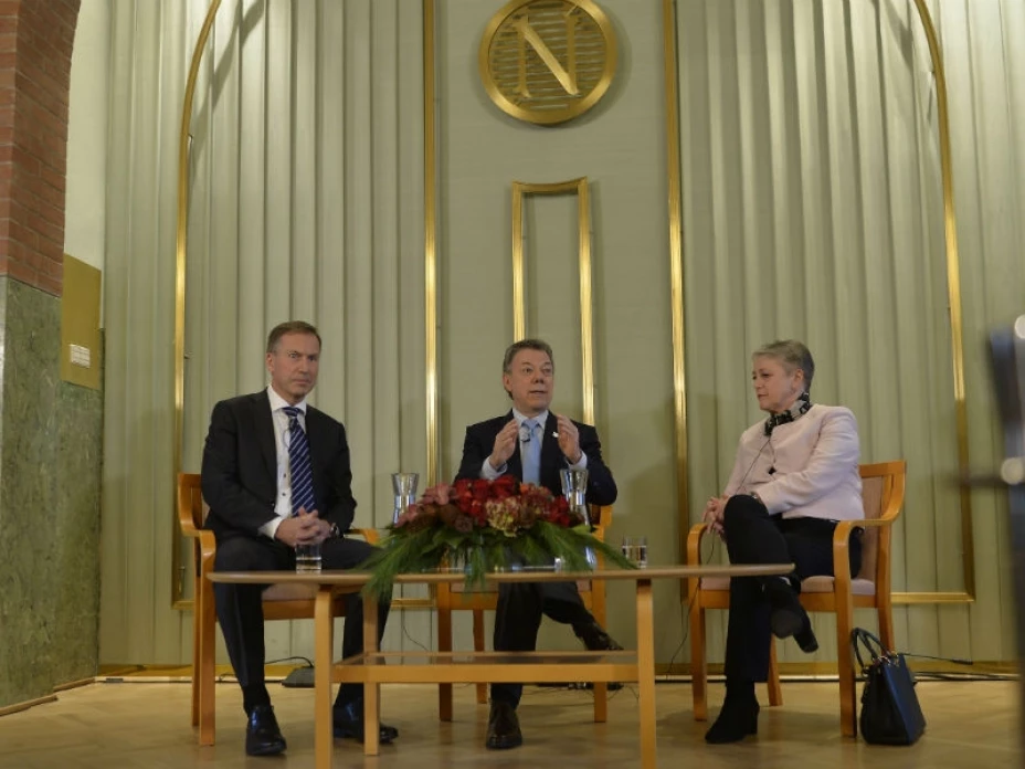 Juan Manuel Santos en Oslo