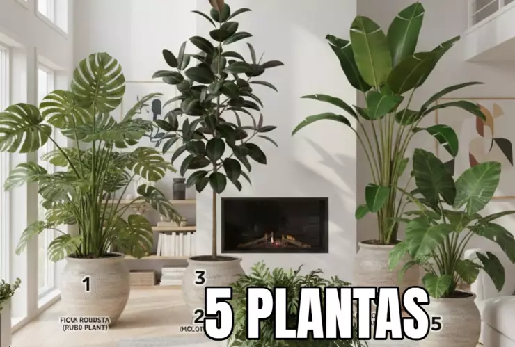 5 plantas de interior grandes y resistentes: te decimos sus nombres para que las puedas encontrar fácil