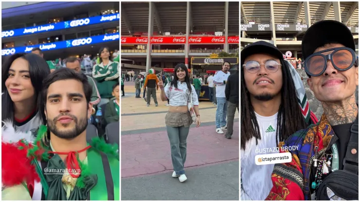 Famosos presentes en el partido de México vs. Portugal