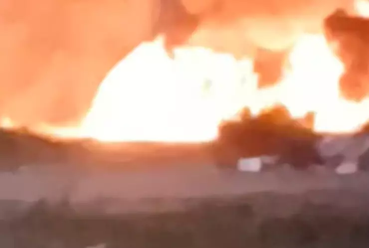 Incendio en la Colonia Los Laureles en Veracruz