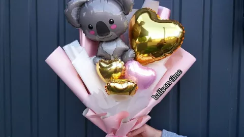 Decoración con globos para San Valentín