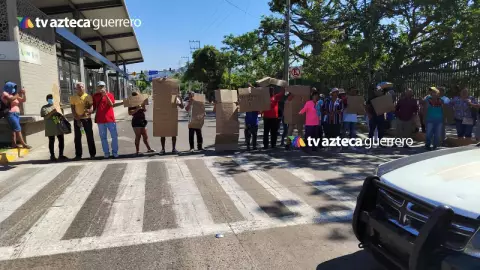 Protesta en la avenida Cuauhtemoc