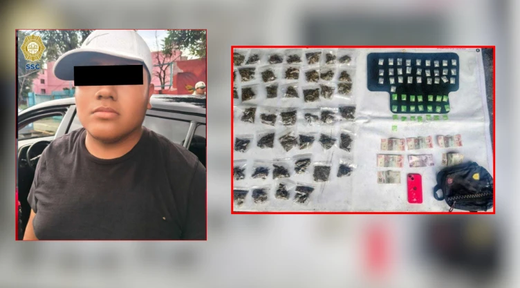 Detienen a 2 por venta de droga en Iztapalapa