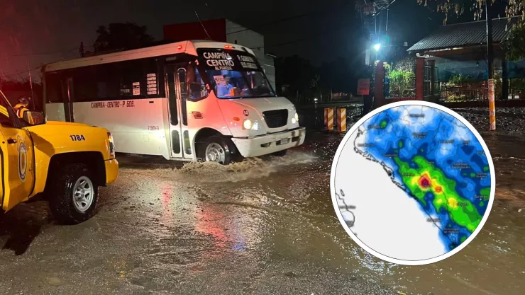Lluvias en Sinaloa por la tarde y la noche