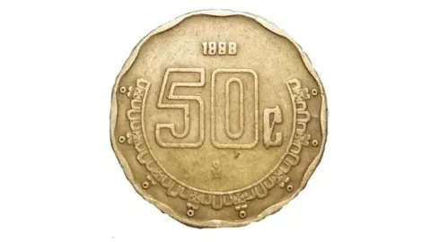 Rara moneda de 50 centavos se vende hasta en 35 mil pesos