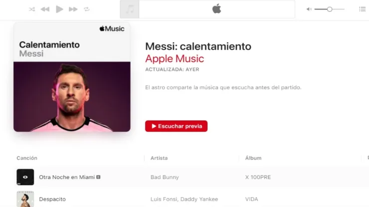 Playlist de Messi