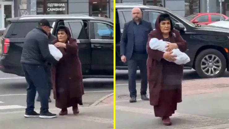 Carmelita salinas en calles de Rusia