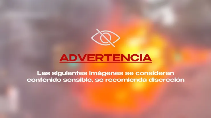 VIDEO: ¡IMÁGENES FUERTES! Vehículo se incendia y explota cerca del Toro de Wall Street