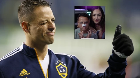 Chicharito hernández jugando con el LA Galaxy en la MLS