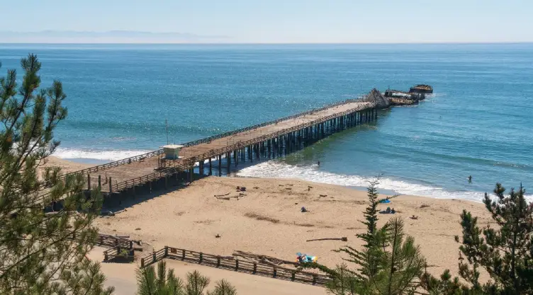 La encantadora vista de Aptos en California
