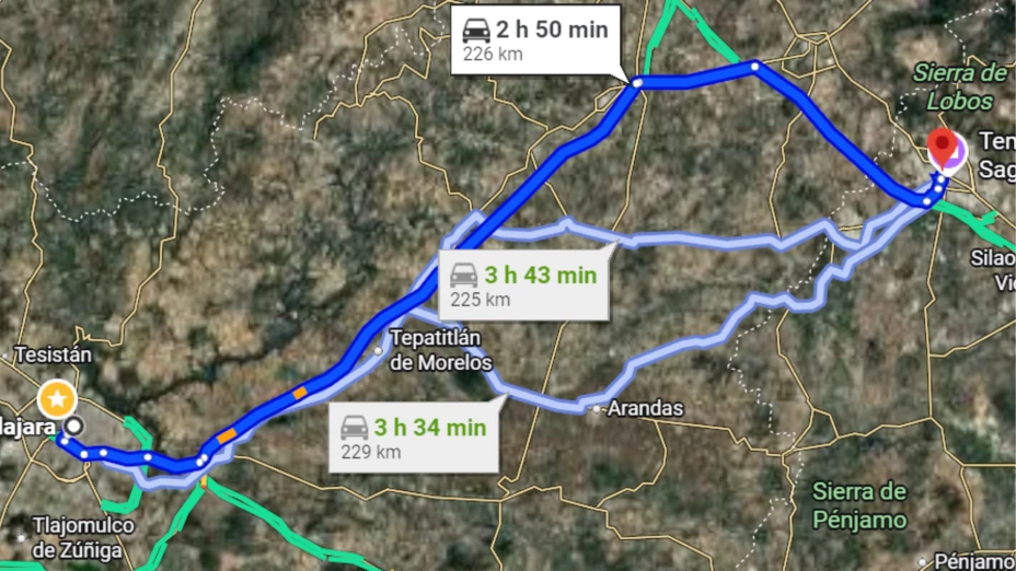 tráfico carretera Guadalajara León hoy 15 de noviembre.png