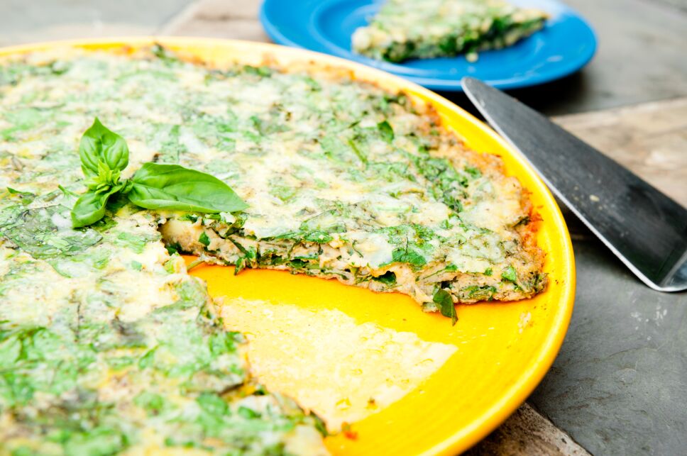Herb Fritatta Outdoors