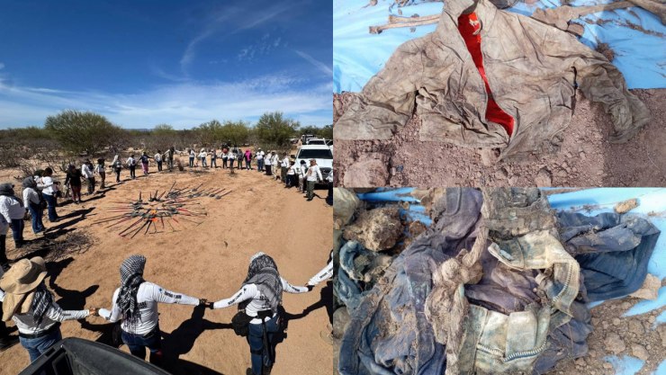 Guerreras Buscadoras de Sonora localizan restos y prendas de ropa en Guaymas