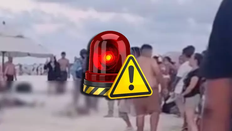 moto acuática embiste bañista Cancún