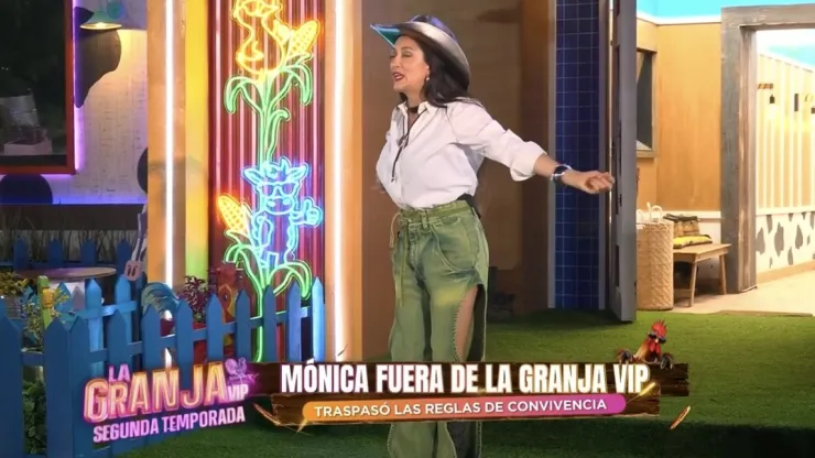 Mónica fuera de la granja vip
