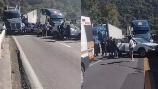 Fuerte choque en autopista Orizaba-Puebla; menores de edad quedan atrapados ¿Cómo ocurrió?