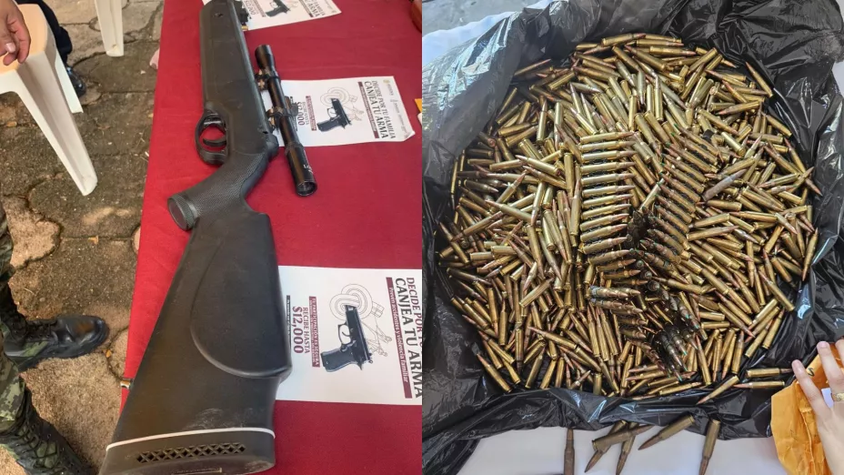 Canje de armas en Sinaloa