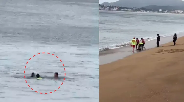 Mujer agrede a salvavidas tras meterse al mar en playa de Manzanillo