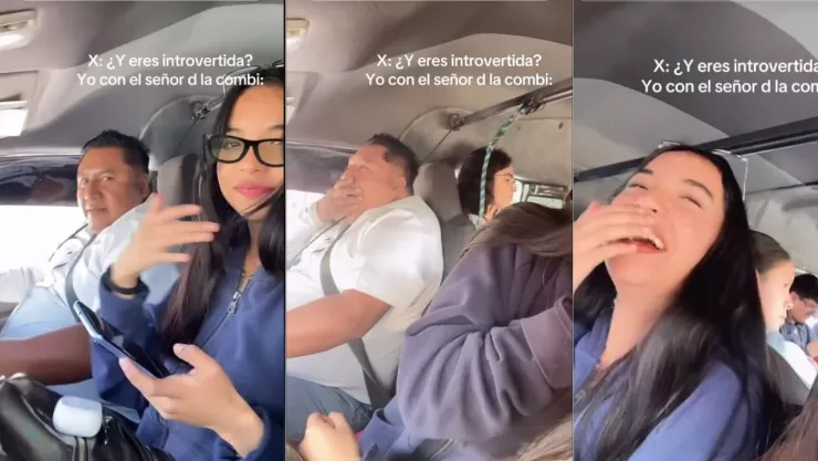 VIDEO: Jóvenes ponen Reggaeton Champagne en combi y la reacción se vuelve viral