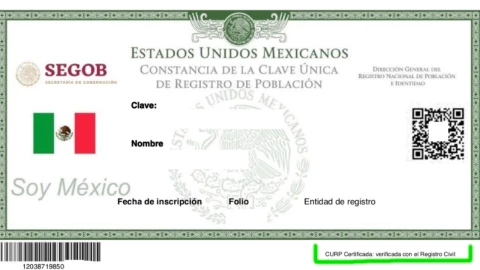 Dar de baja mi CURP certificada