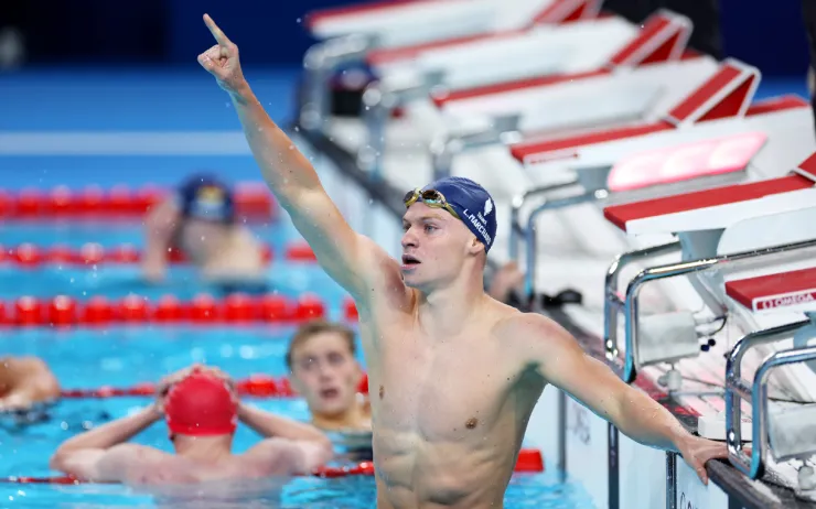 Leon Marchand, nadador francés en París 2024