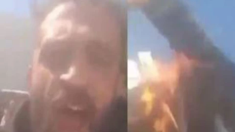 futbolista se prende fuego