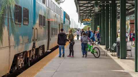 Una estación de tren en Florida