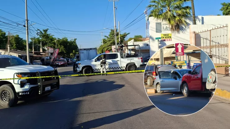 Persecución y balacera en Las Cucas, Culiacán