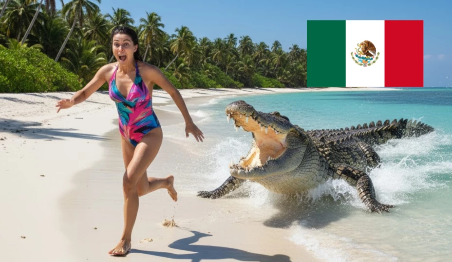 Esta es la playa de México donde es más probable que te salga un cocodrilo, según la IA
