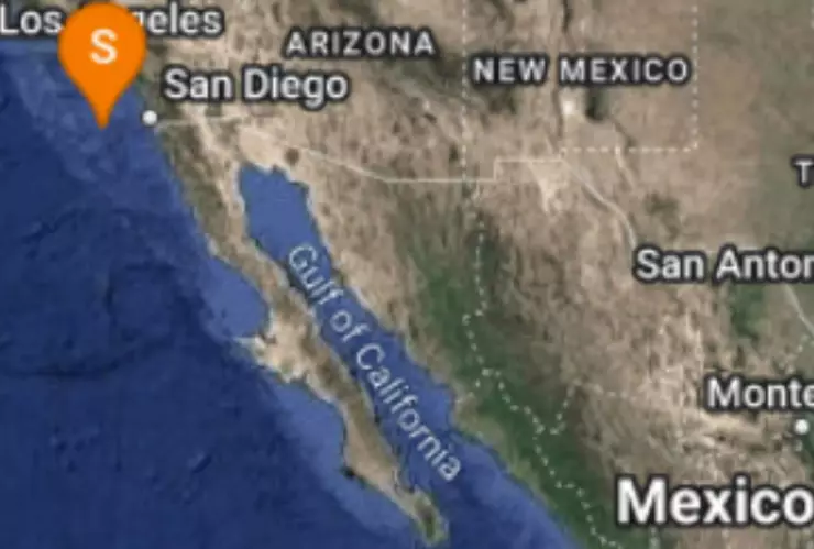 Se registra un sismo en Playas de Rosarito hoy lunes 15 de enero de 2024