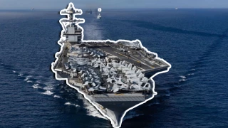 Portaaviones más grande de EU, el USS Gerald R. Ford, entra al Mar Caribe para “combatir amenazas transnacionales”.webp