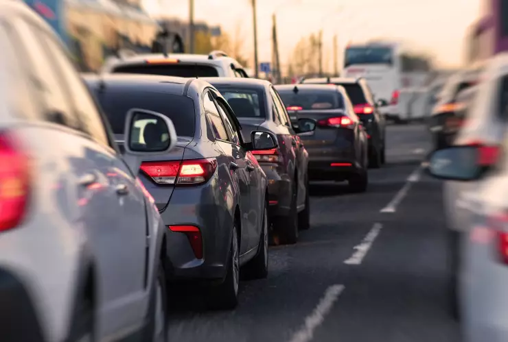 Autos en embotellamiento