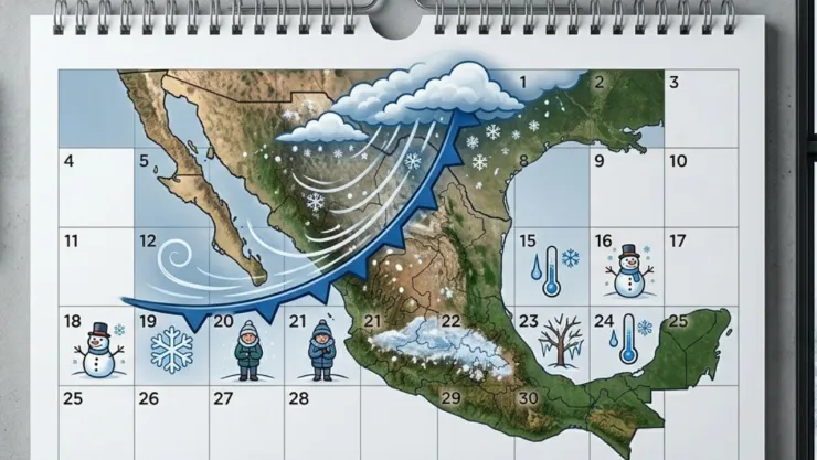 Temporada de frentes fríos 2026-2027: cuántos llegarán a México cada mes
