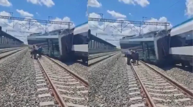 Reportan que Tren Maya se descarrila en Izamal (VIDEO)