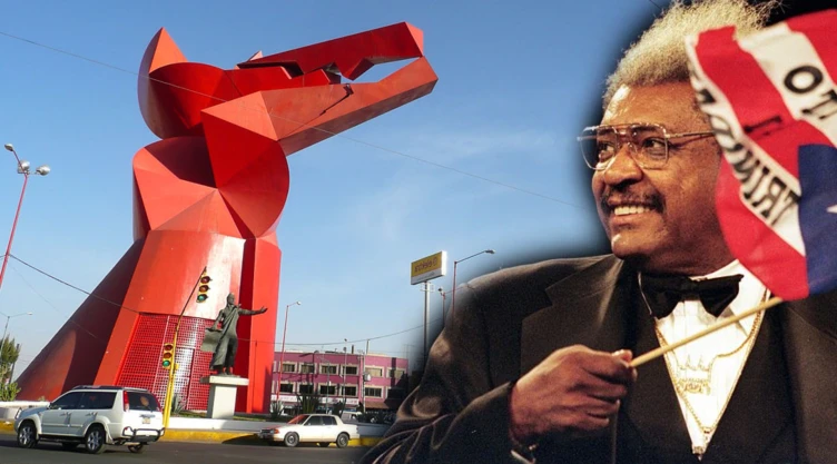 Don king con una bandera - Nezahualcoyotl